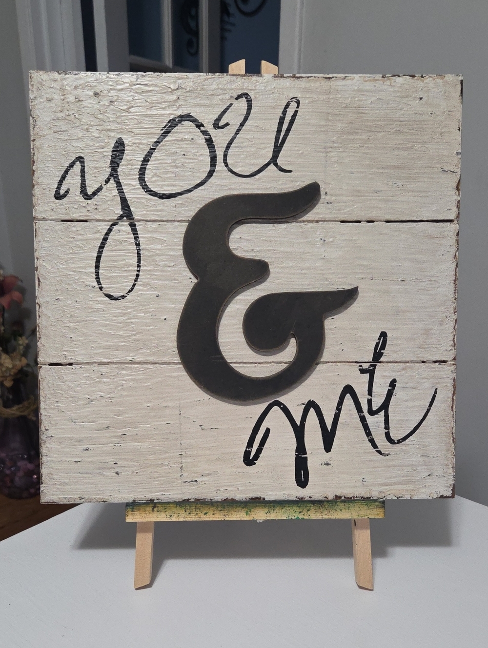 Hobby Lobby Rustic 'You & Me' Wall Plaque